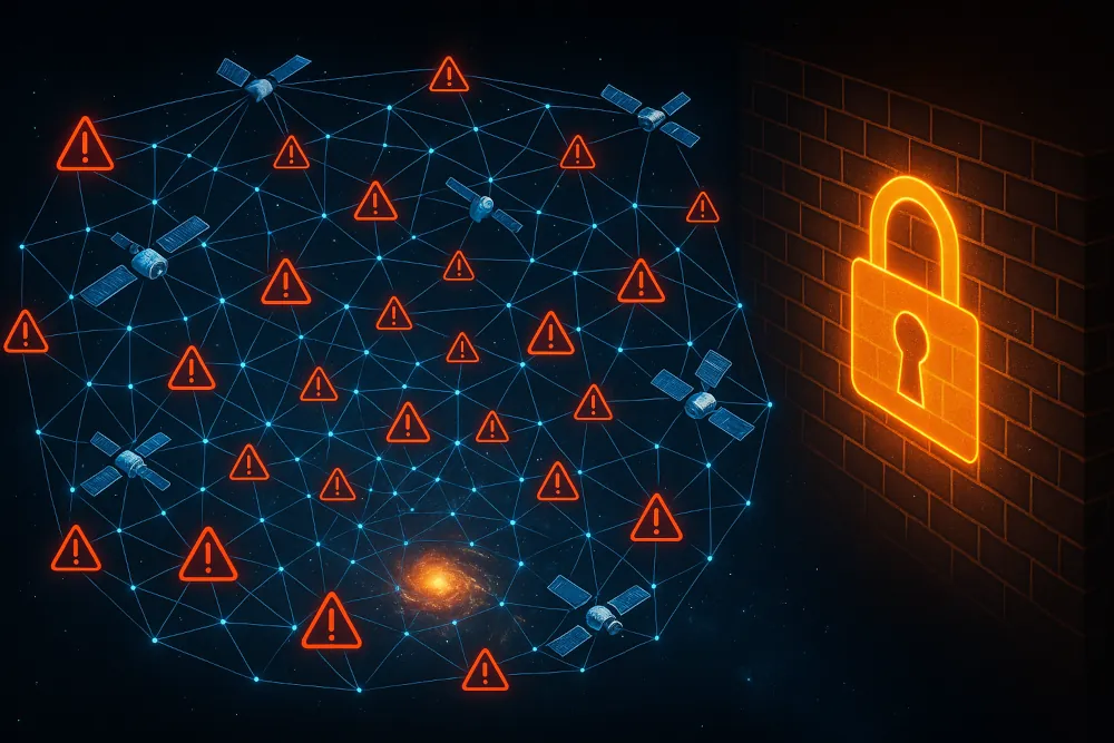 Ein Bild von einem Netzwerk und einer undurchdringlichen Firewall.