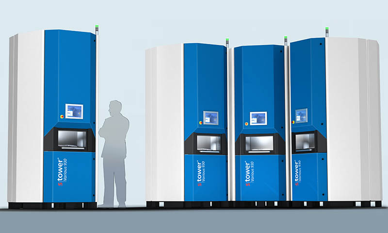 Designskizze eines Lagersystems für SMD Bauteile