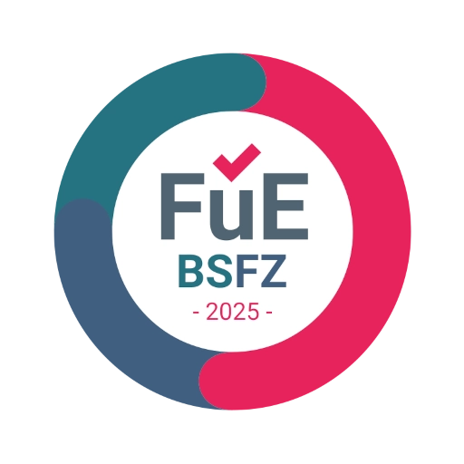 Das Siegel vom BSFZ für eigenbetriebliche Forschung und Entwicklung.